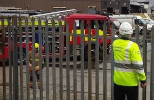Example of Environment Agency in attendance at a fire