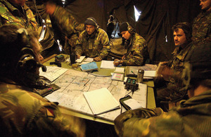 Soldiers man a battle group headquarters during a brigade-level exercise at the British Army Training Unit Suffield in Canada (stock image) [Picture: Sergeant Brian Gamble, Crown Copyright/MOD]