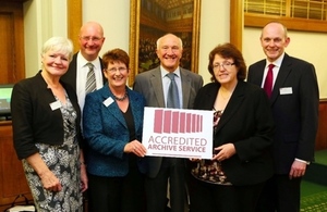 Lancashire Archives at the reception for the first Accredited Archive Services