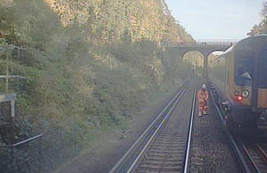 FFCCTV image of incident (courtesy of South West Trains)