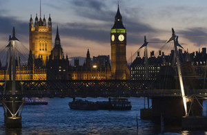 London at night