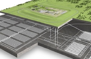 Artist's impression of a geological disposal facility