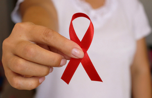 Red AIDS awareness ribbon