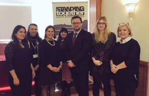 Rob Wilson visits Standing Together Against Domestic Violence