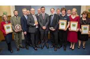 Winners and runners up with Graham Dalton and Mark Lancaster. MOD Crown Copyright. All rights reserved.