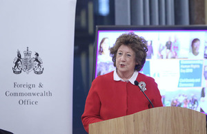 Baroness Anelay speaks at the FCO's Human Rights Day event