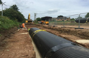 Work on the Bell Brook culvert