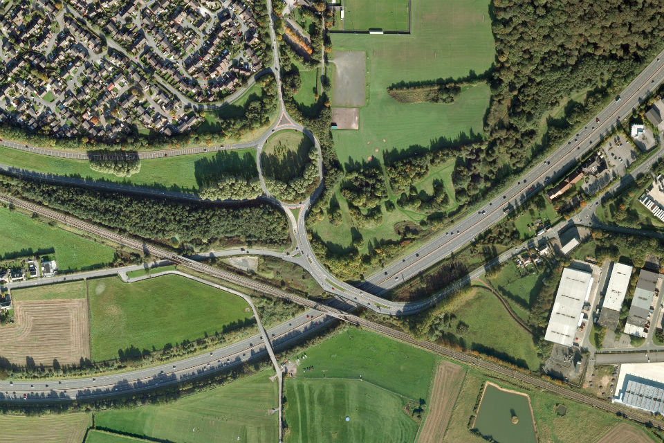 Aerial view of M56 