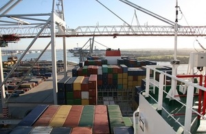 Cargo in port