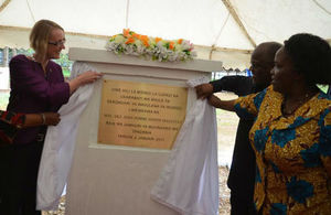 Unveiling of the foundation stone at Ihungo, Kagera