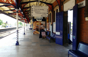 Image showing Twyford station and platform