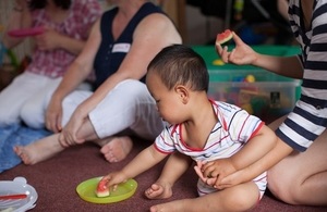 Child eating at a HENRY centre