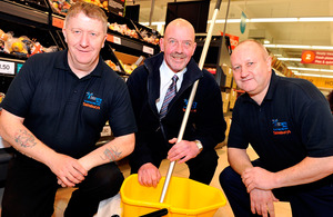 David Watson, Paul Edgar (Interserve Site manager) and David Agnew