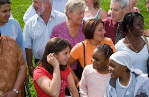 Group of people talking