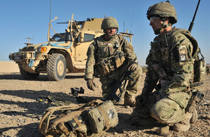Reservists from 5th Battalion The Rifles on operations in Afghanistan [Picture: Sergeant Wes Calder RLC, Crown Copyright/MOD 2011]