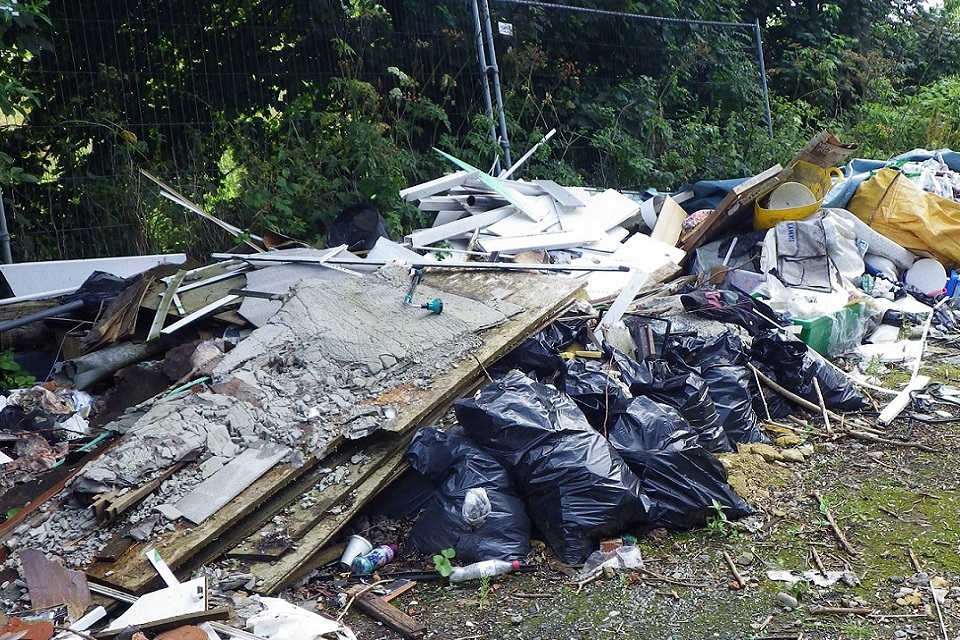 Image shows waste at the site at Callerton 