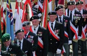 Veterans on parade, Crown Copyright