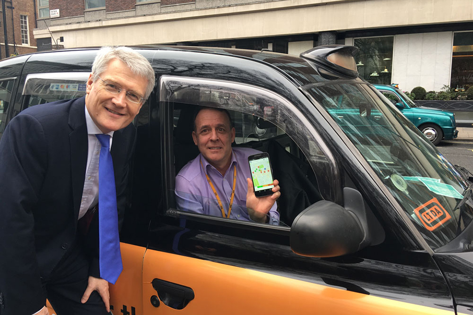 Andrew Jones and a taxi driver.