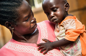 A mother and her malnourished child at a hospital in Juba, South Sudan. Picture: Albert Gonzalez Farran/UNICEF