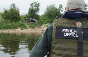 Environment Agency officer during an enforcement patrol