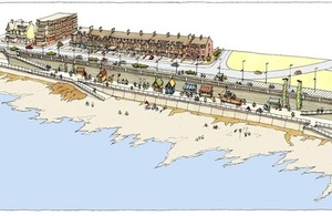 Image shows what the area will look like on completion