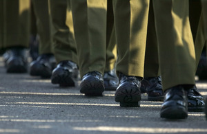 Soldiers' boots [Picture: Graeme Main, Crown Copyright/MOD 2008]