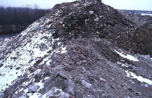 Image shows waste on site at Dodsworth Street