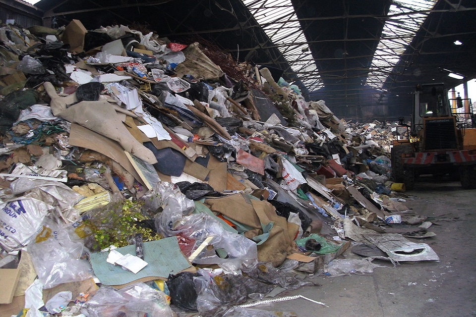 Image shows waste on site at Dodsworth Street 