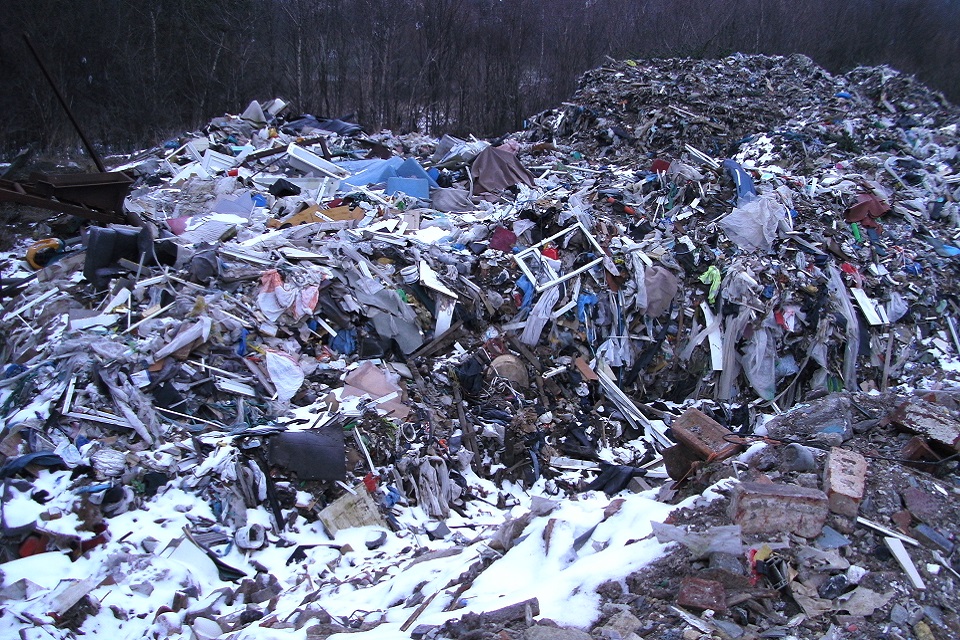 Image shows waste on site at Dodsworth Street 