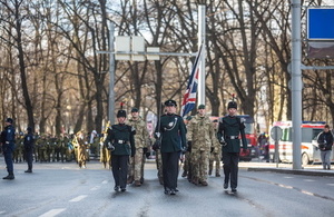 UK troops on NATO mission join Estonian national celebration