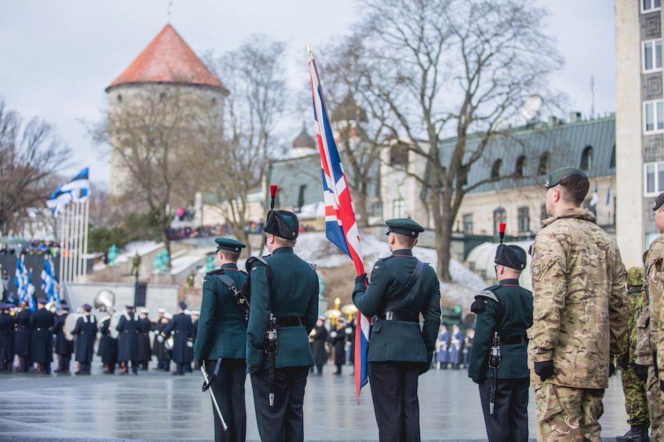 UK troops on NATO mission join Estonian national celebration