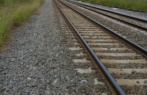 Library image of track and ballast