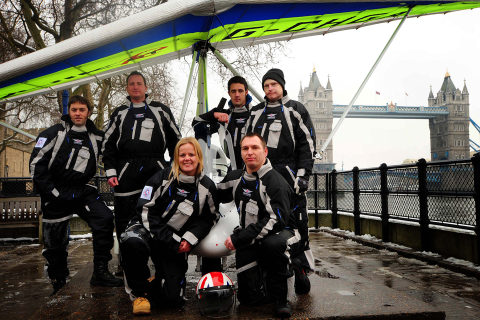 Members of the Flying for Freedom Antarctic team 