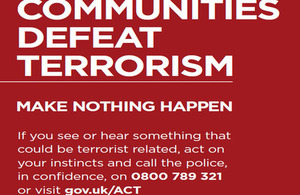 National counter terrorism poster