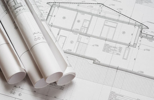 Architectural plans of a house.