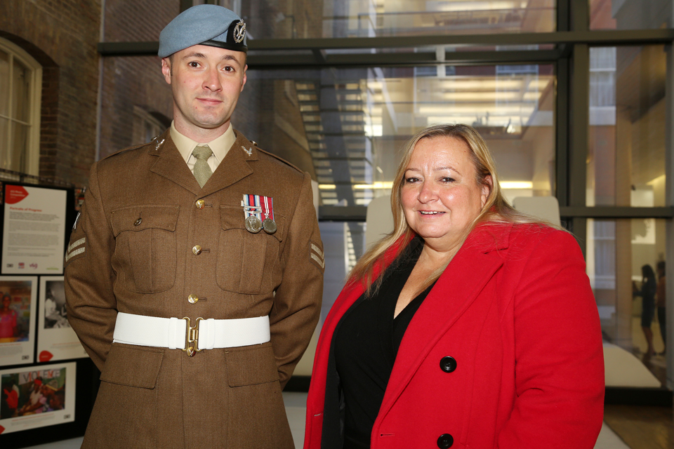 Wendy Phillips pictured with her son