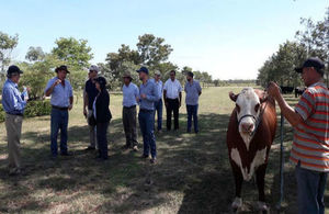 Agritech experts visit ranch in the Paraguayan Chaco