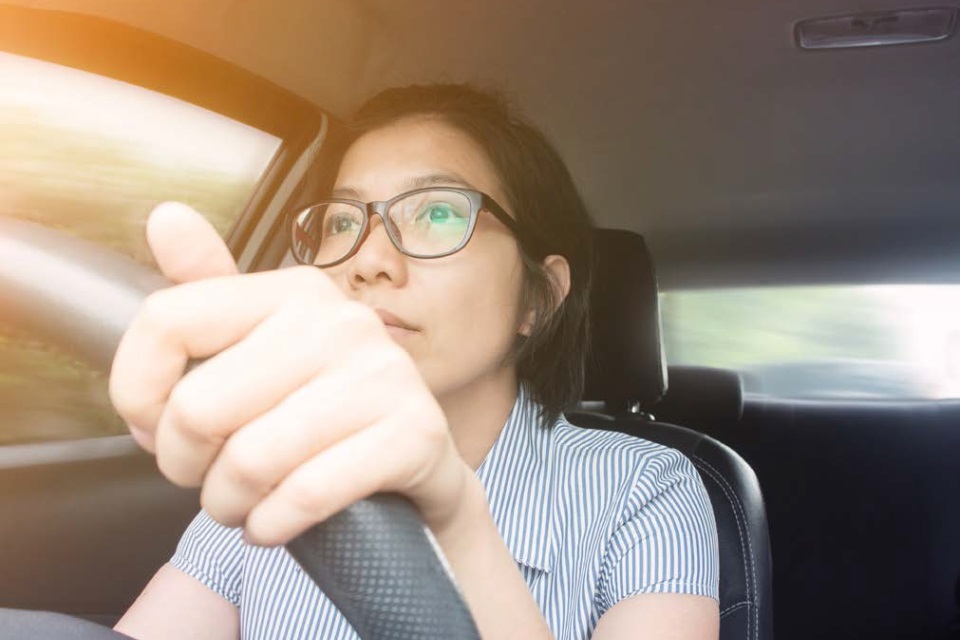 Person driving