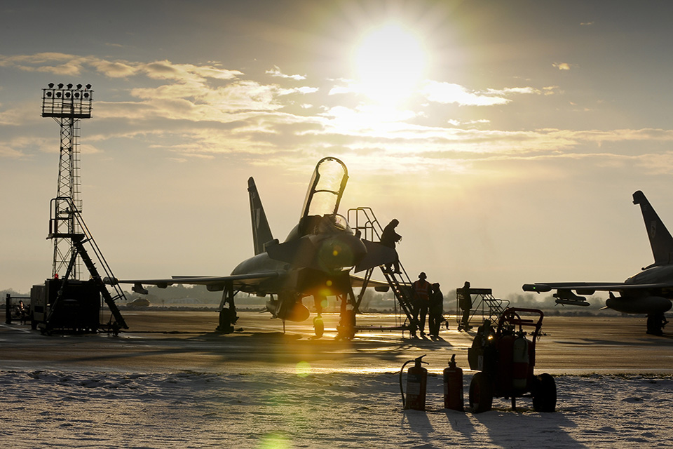 Picture of an RAF Typhoon