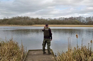 Enforcement officer on patrol