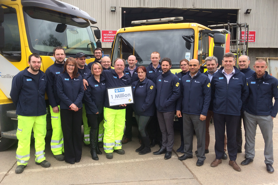 Image showing maintenance team celebrating their safe working practices