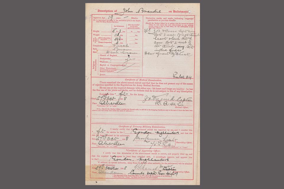 World War 1 service records, Crown Copyright