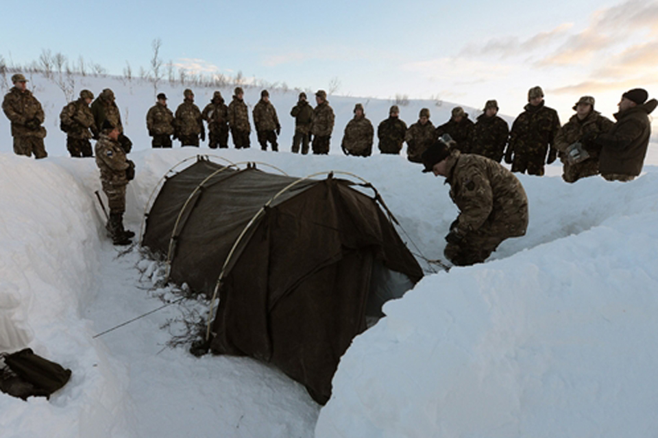 845 Naval Air Squadron personnel on exercise in Norway