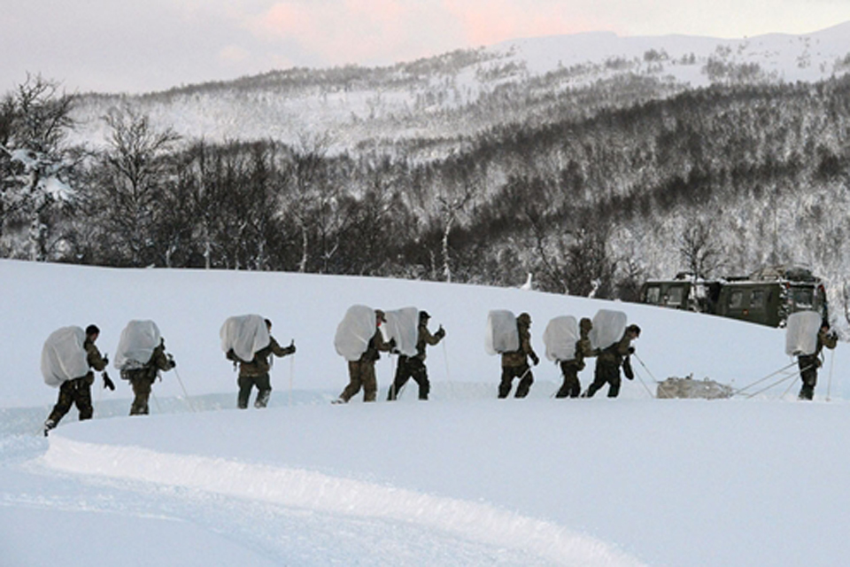 845 Naval Air Squadron personnel on exercise in Norway