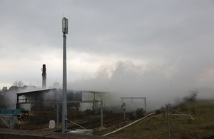 Image shows fire at one of the waste sites