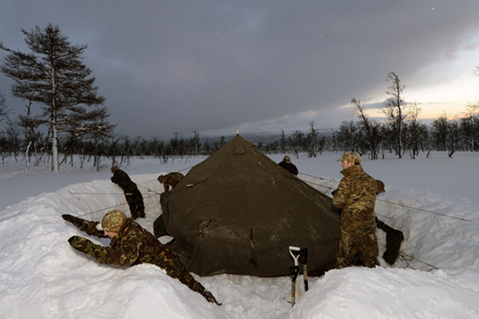 845 Naval Air Squadron personnel on exercise in Norway