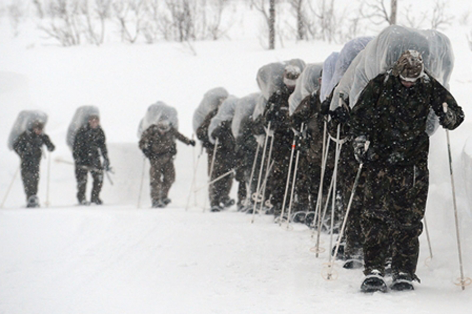 845 Naval Air Squadron personnel on exercise in Norway