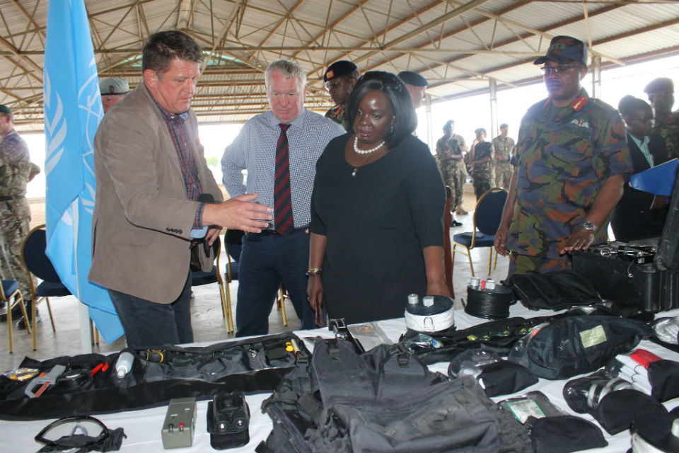 UK Minister for Armed Forces visits Kenya, hands over training