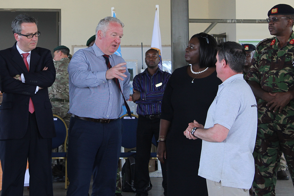 Armed Forces Minister Mike Penning's visit included Kenya, where he met Kenyan Defence Minister Raychelle Omamo. Crown Copyright.