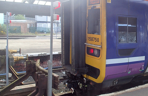 Train and buffer stop